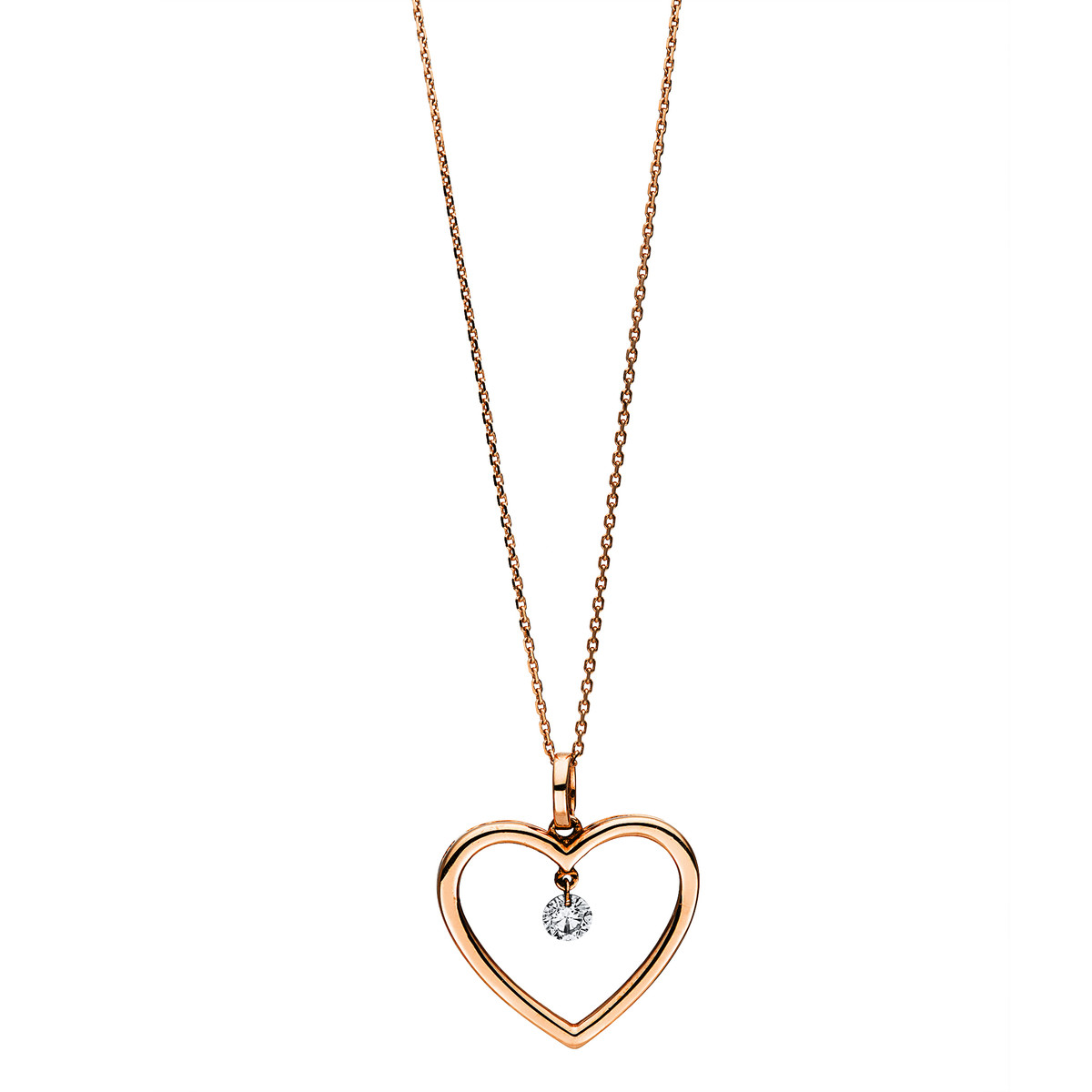 Collier 18 kt RG "Herz"