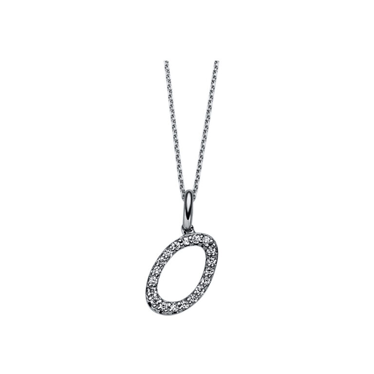 Collier 14 kt WG "O"