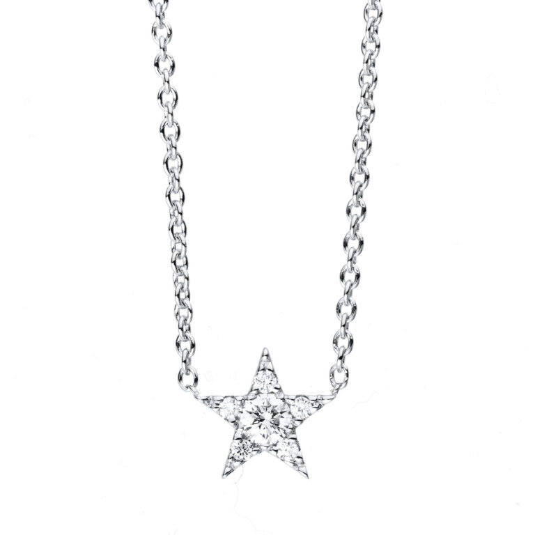 Collier 14 kt WG "Stern"