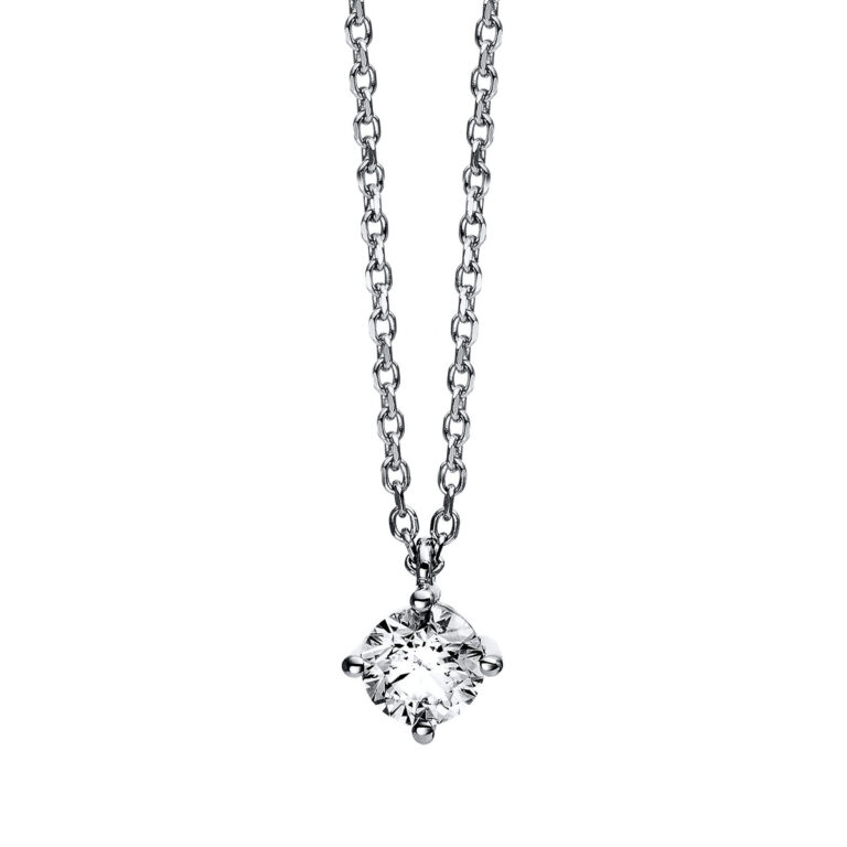 Collier 4er-Krappe 14 kt WG