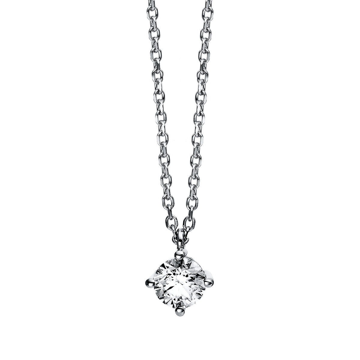 Collier 4er-Krappe 14 kt WG