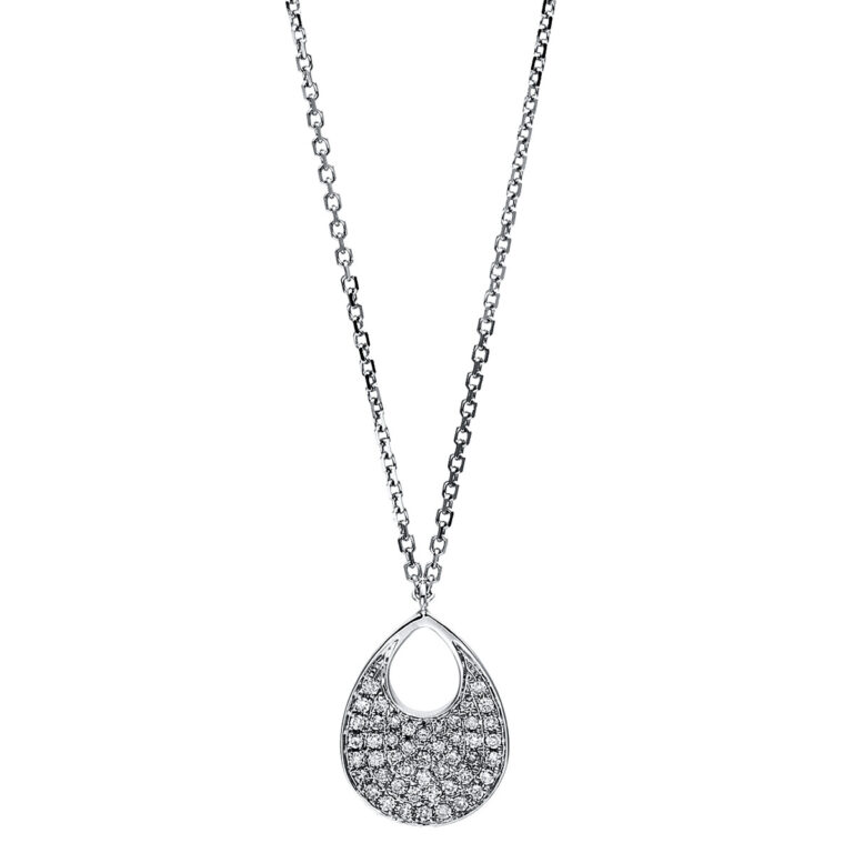 Collier 18 kt WG, mit Öse