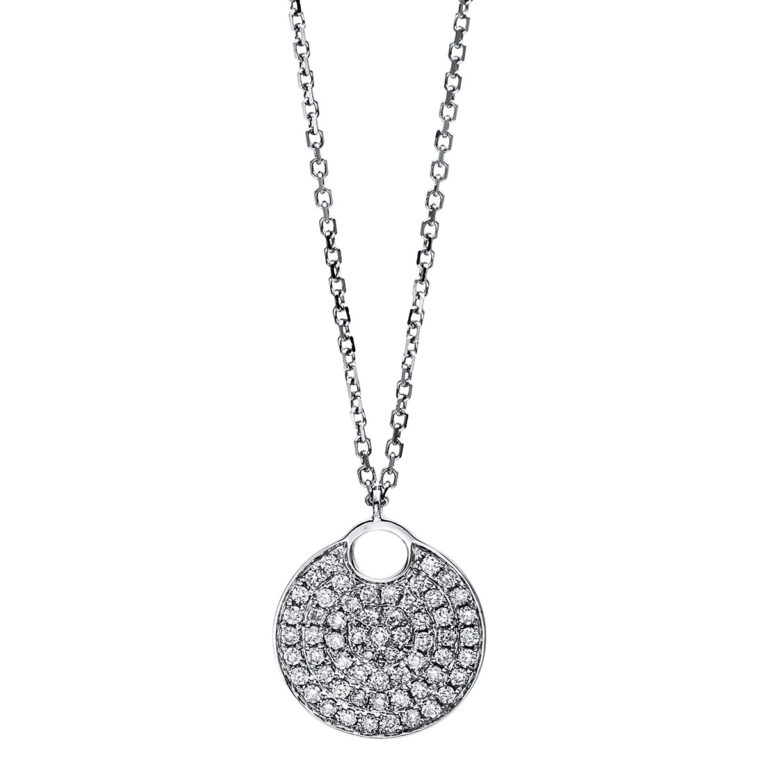 Collier 18 kt WG, mit Öse