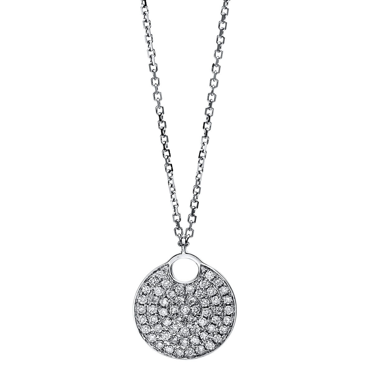 Collier 18 kt WG, mit Öse