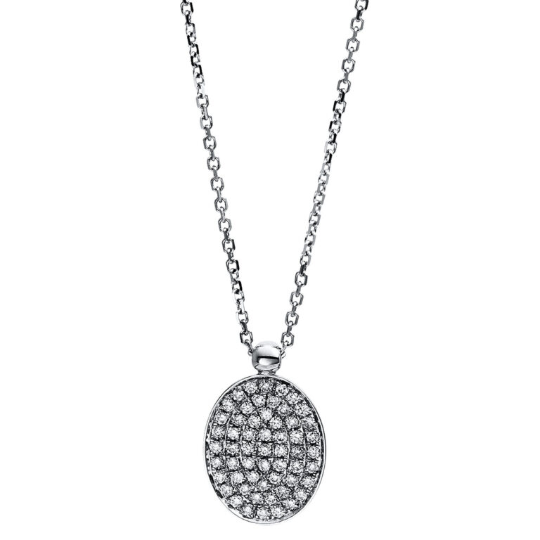 Collier 18 kt WG, mit Öse