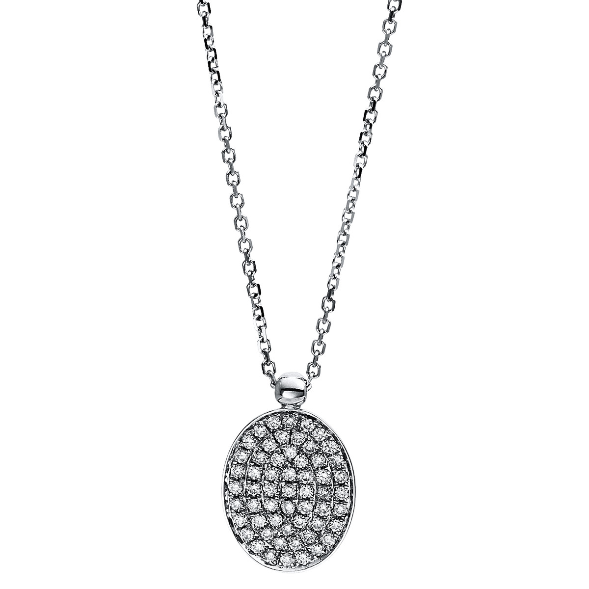Collier 18 kt WG, mit Öse