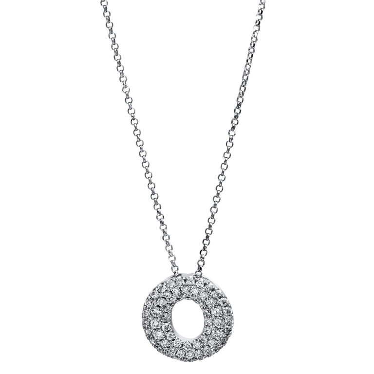 Collier 18 kt WG "Kreis"