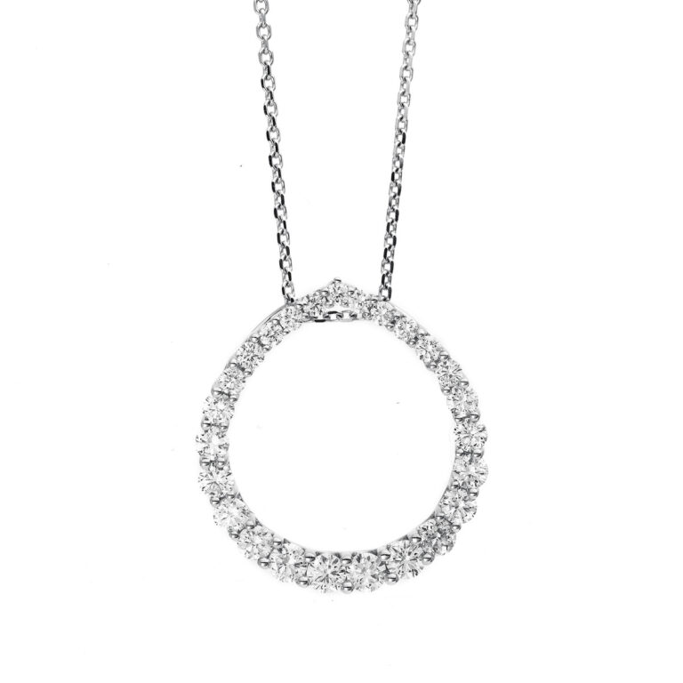 Collier 18 kt WG "Kreis"