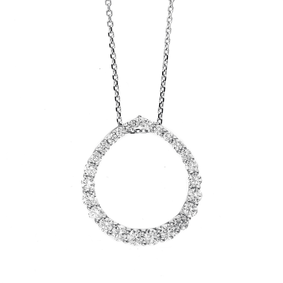 Collier 18 kt WG "Kreis"
