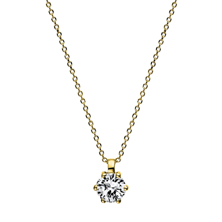 Collier 6er-Krappe 18 kt GG