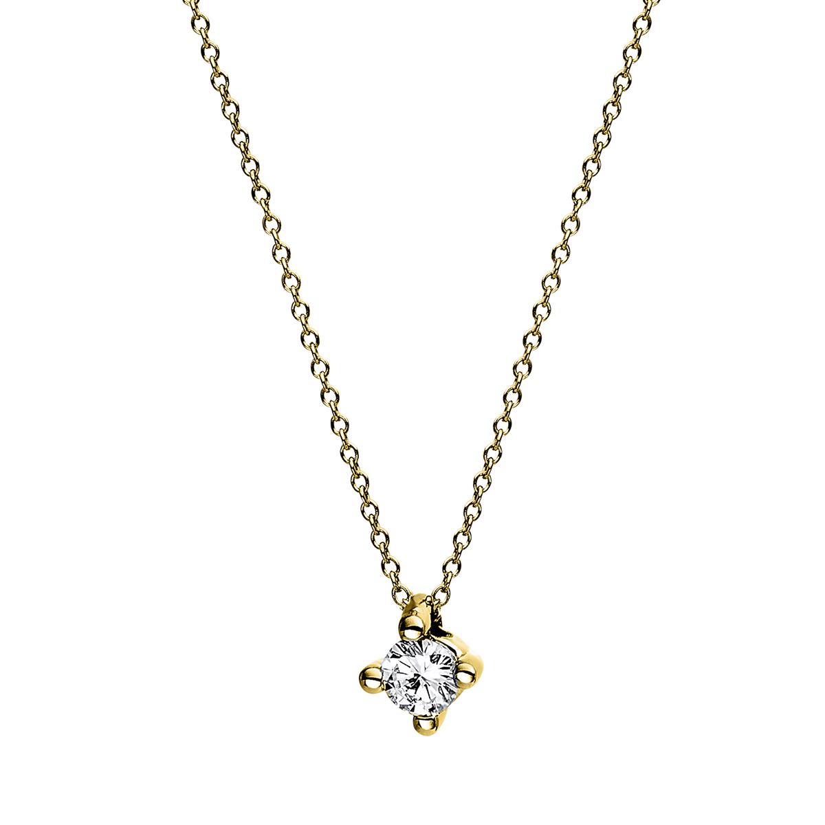 Collier 4er-Krappe 18 kt GG