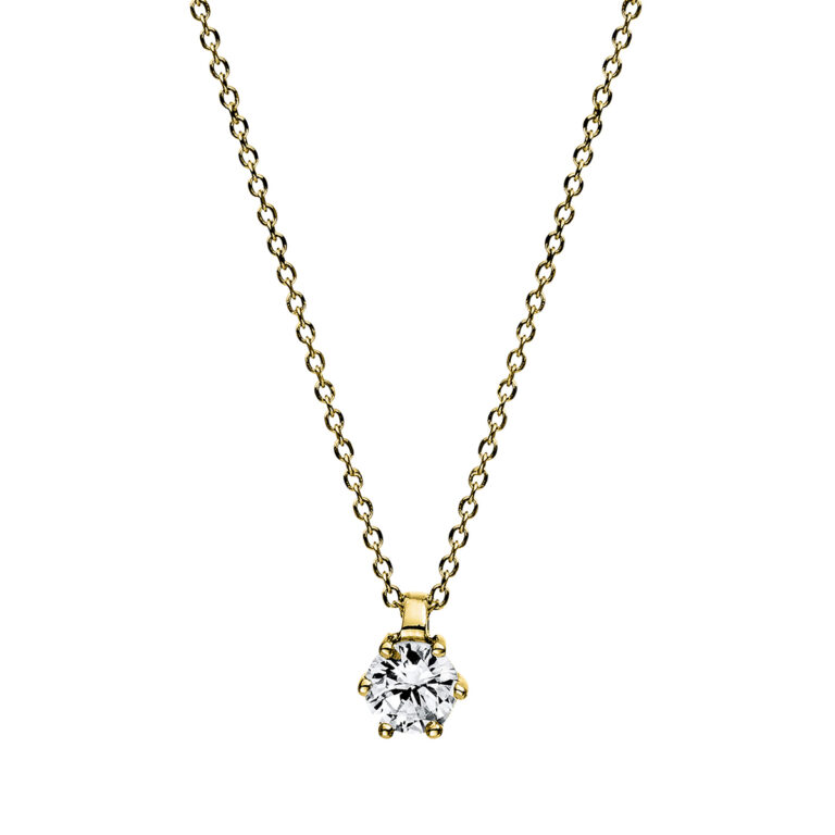 Collier 6er-Krappe 18 kt GG