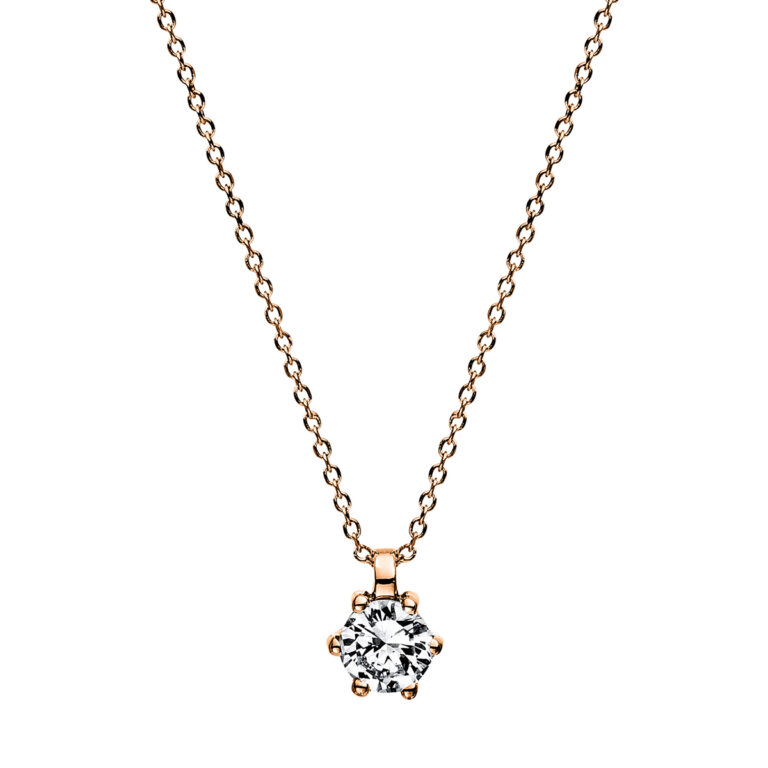 Collier 6er-Krappe 18 kt RG