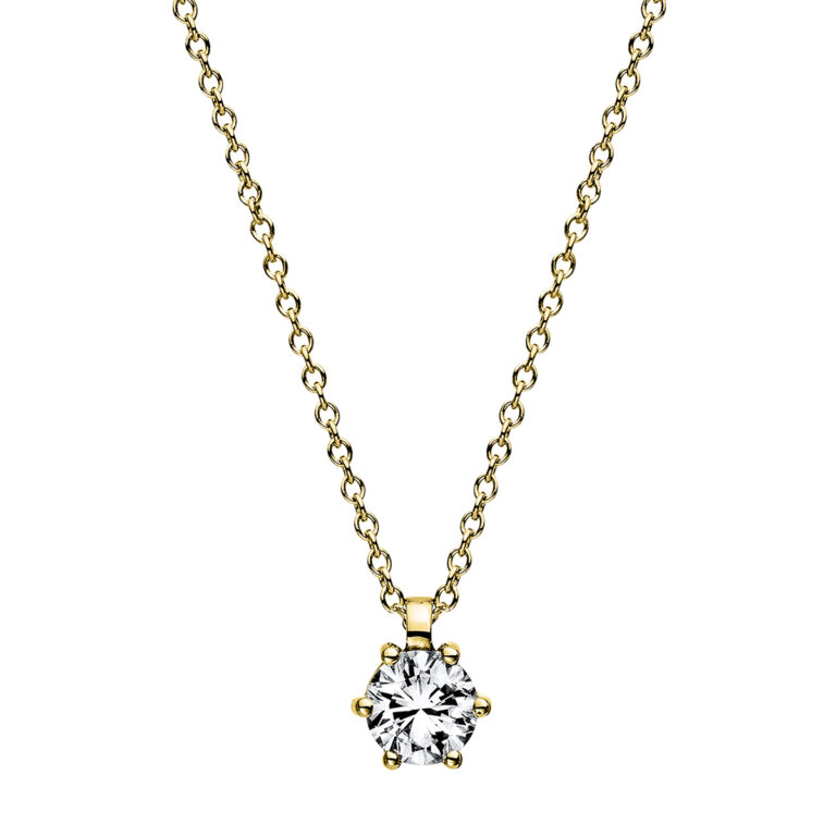 Collier 6er-Krappe 18 kt GG, GIA7376637367