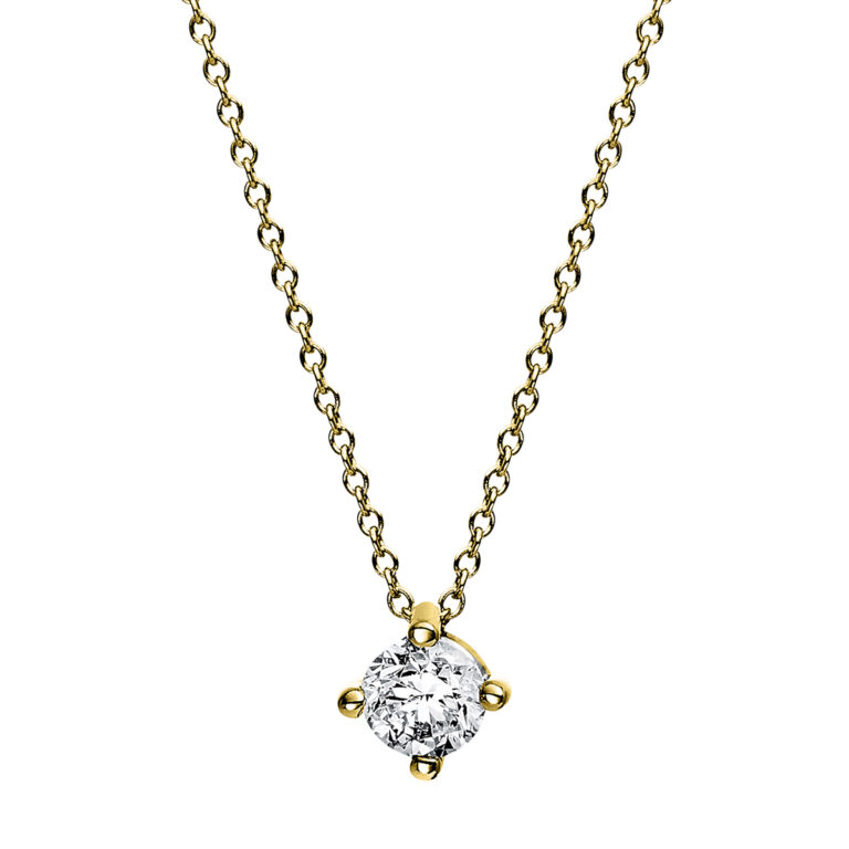 Collier 4er-Krappe 18 kt GG, GIA2424304972