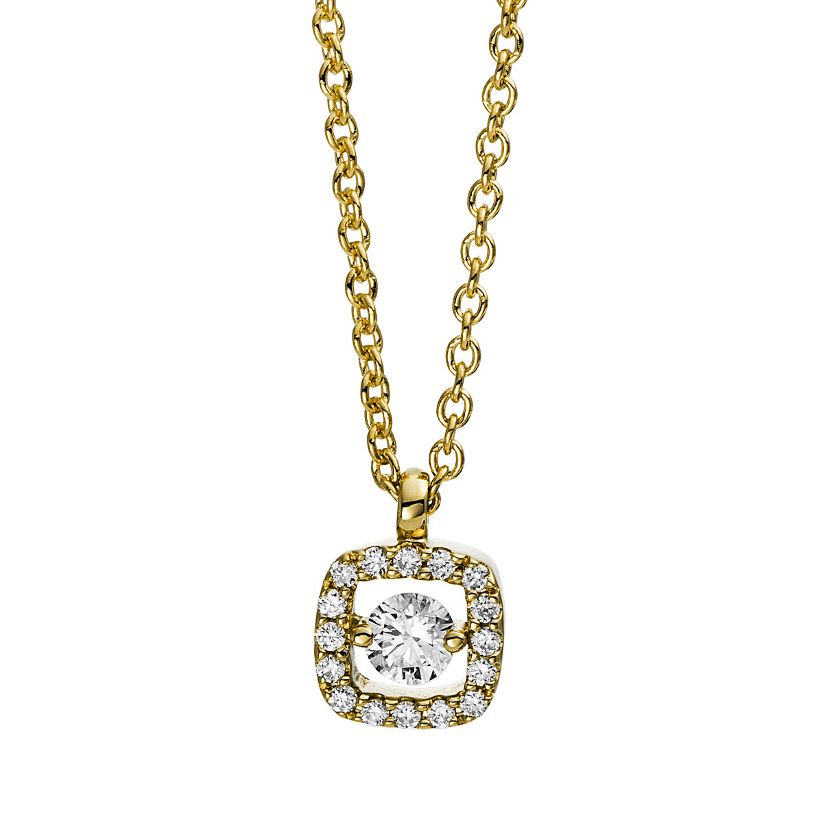 Collier 18 kt GG, mit Öse