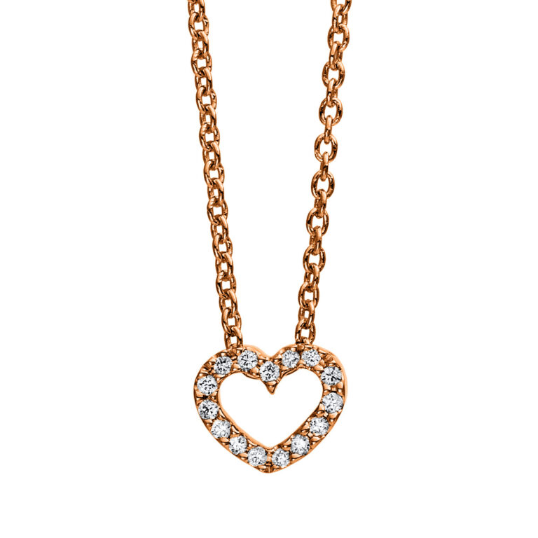 Collier 18 kt RG "Herz"