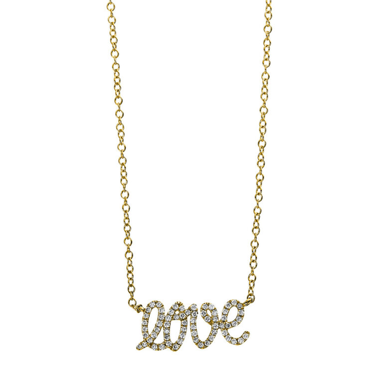 Collier 18 kt GG "Liebe"