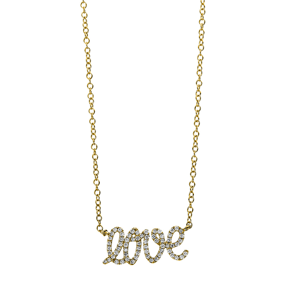 Collier 18 kt GG "Liebe"