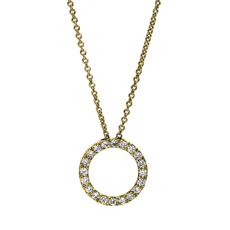 Collier 18 kt GG "Kreis"