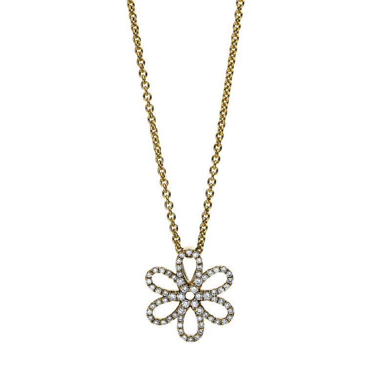 Collier 18 kt GG "Blume"