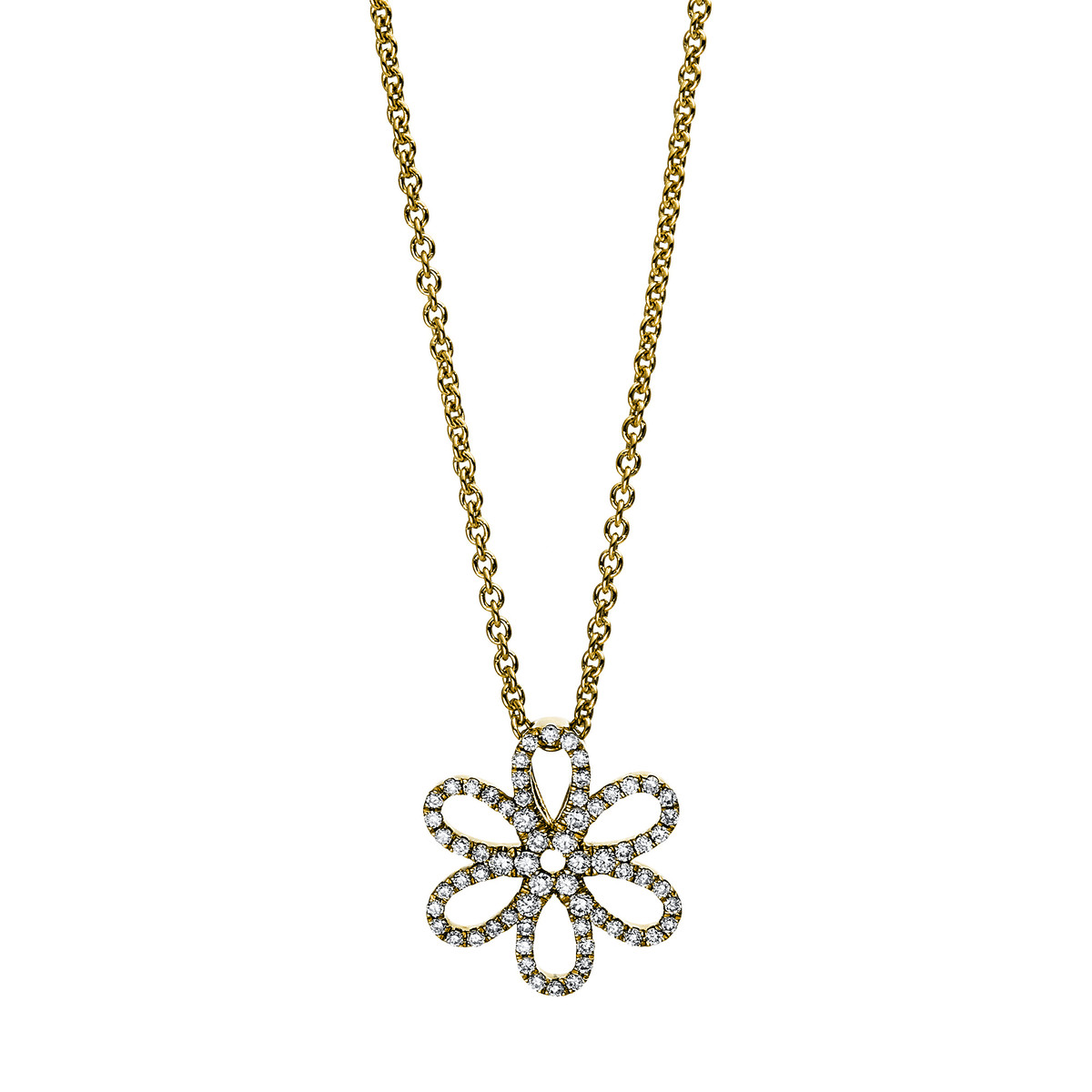 Collier 18 kt GG "Blume"