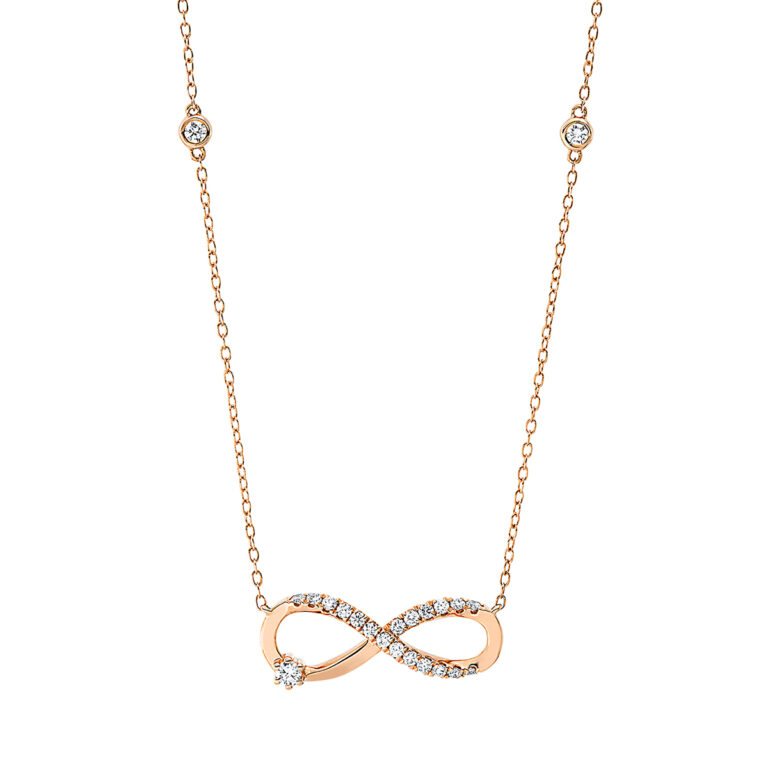 Collier 18 kt RG "Infinity"