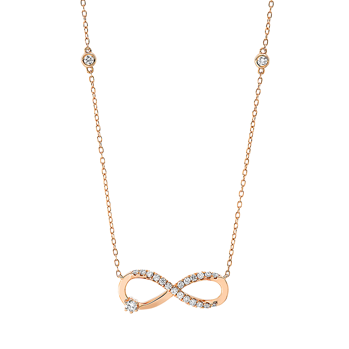 Collier 18 kt RG "Infinity"