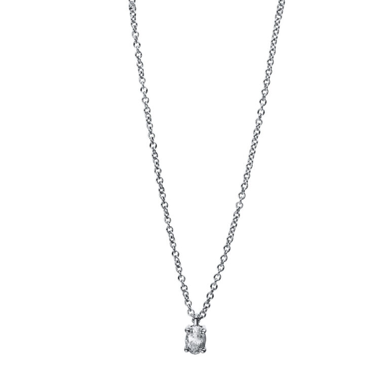 Collier 4er-Krappe 18 kt WG