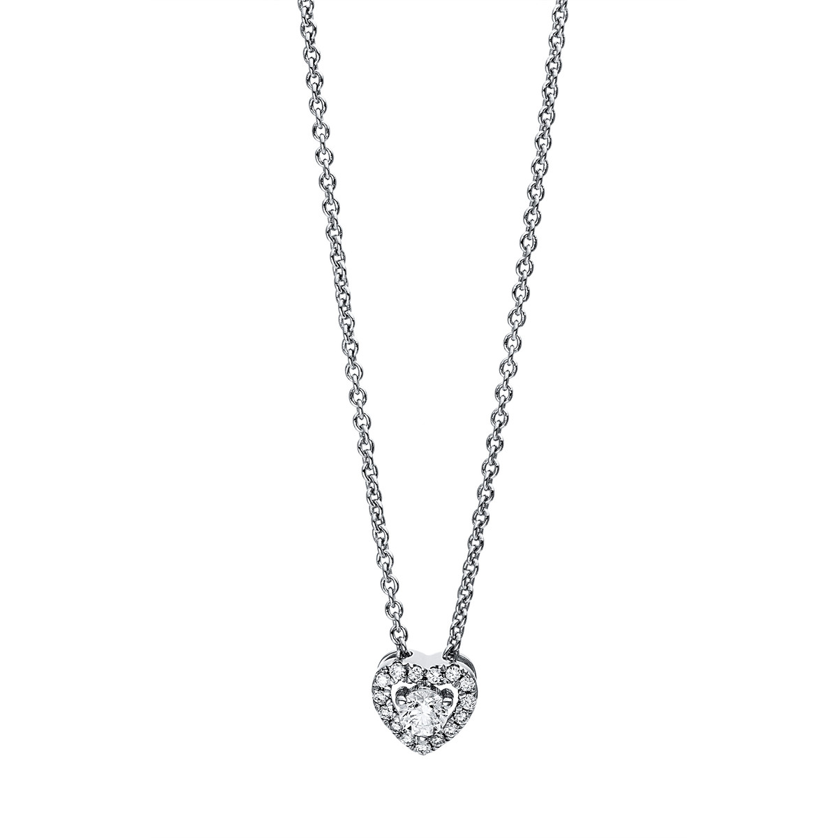 Collier 18 kt WG "Herz"