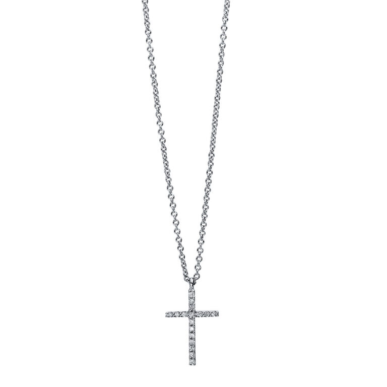 Collier 18 kt WG "Kreuz"