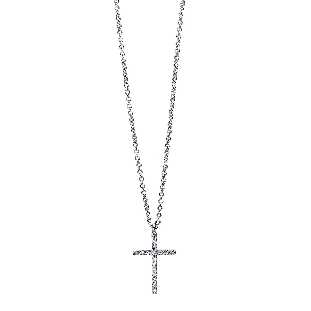 Collier 18 kt WG "Kreuz"