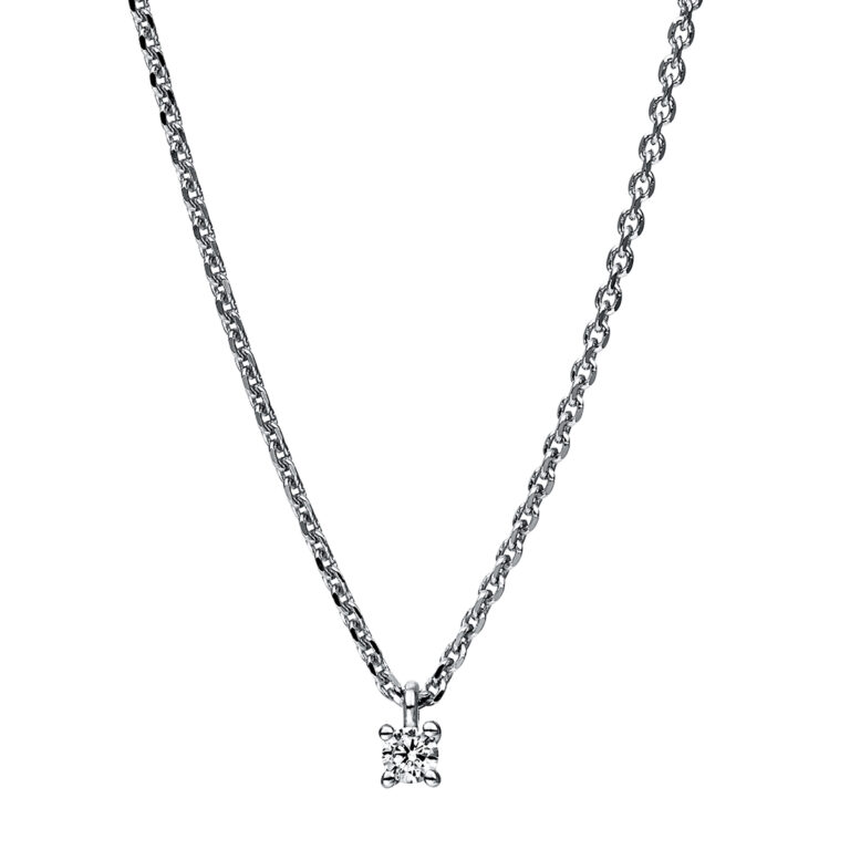 Collier 4er-Krappe 18 kt WG
