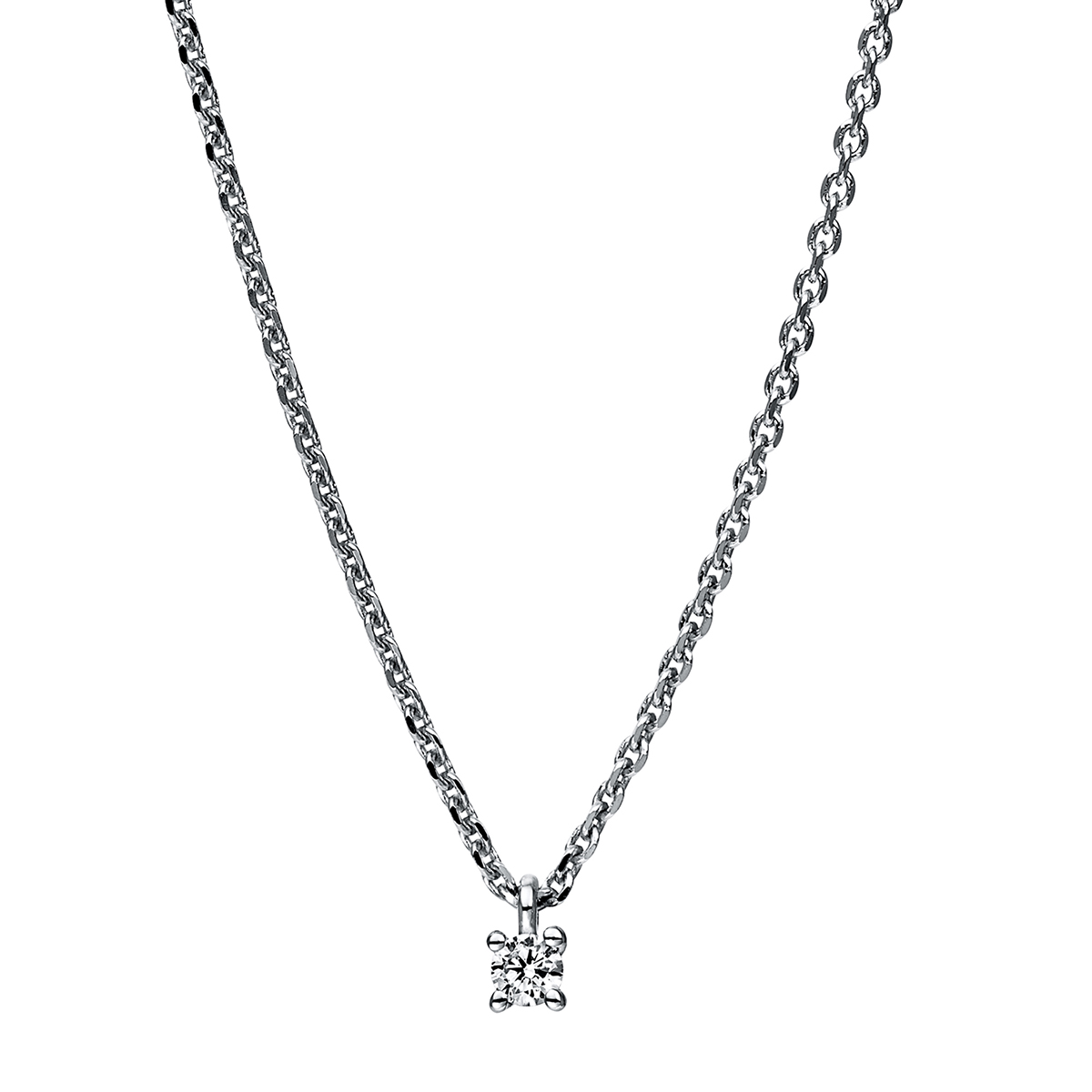 Collier 4er-Krappe 18 kt WG