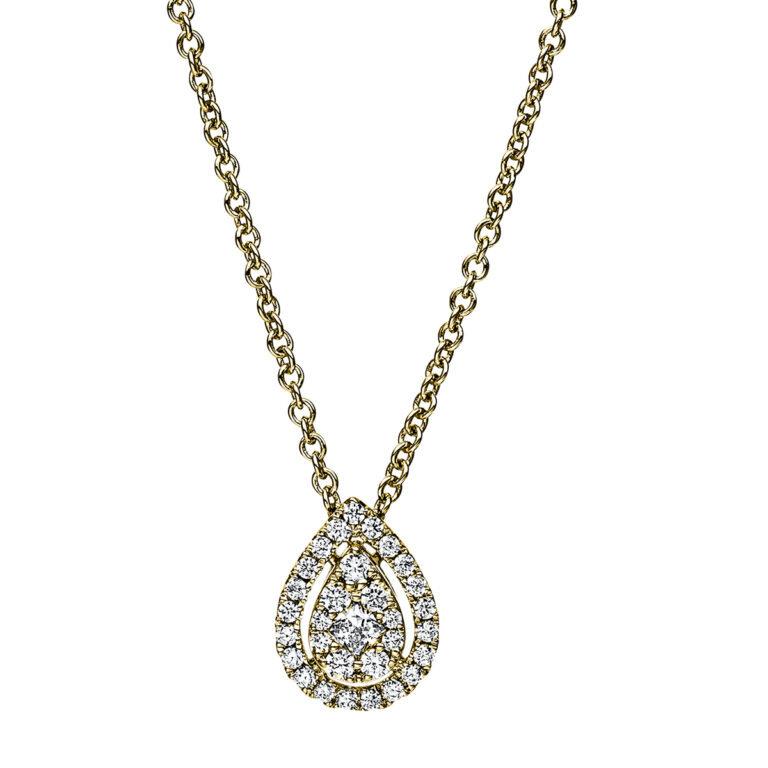 Collier 18 kt GG "Tropfen"