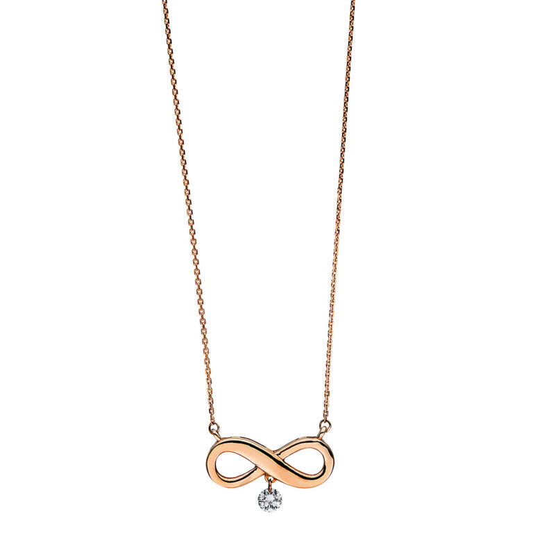 Collier 18 kt RG "Infinity"