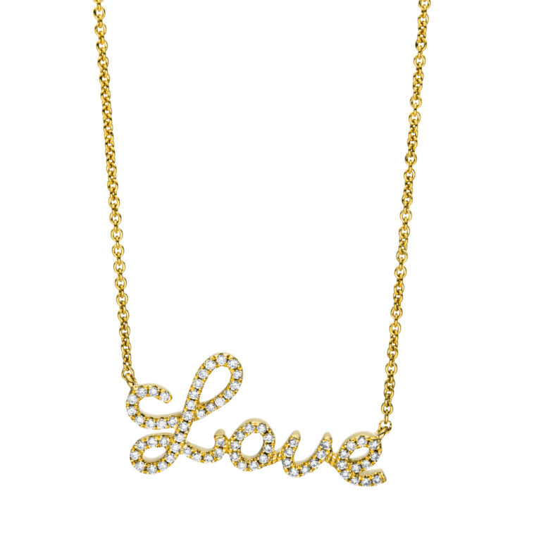 Collier 18 kt GG "liebe"