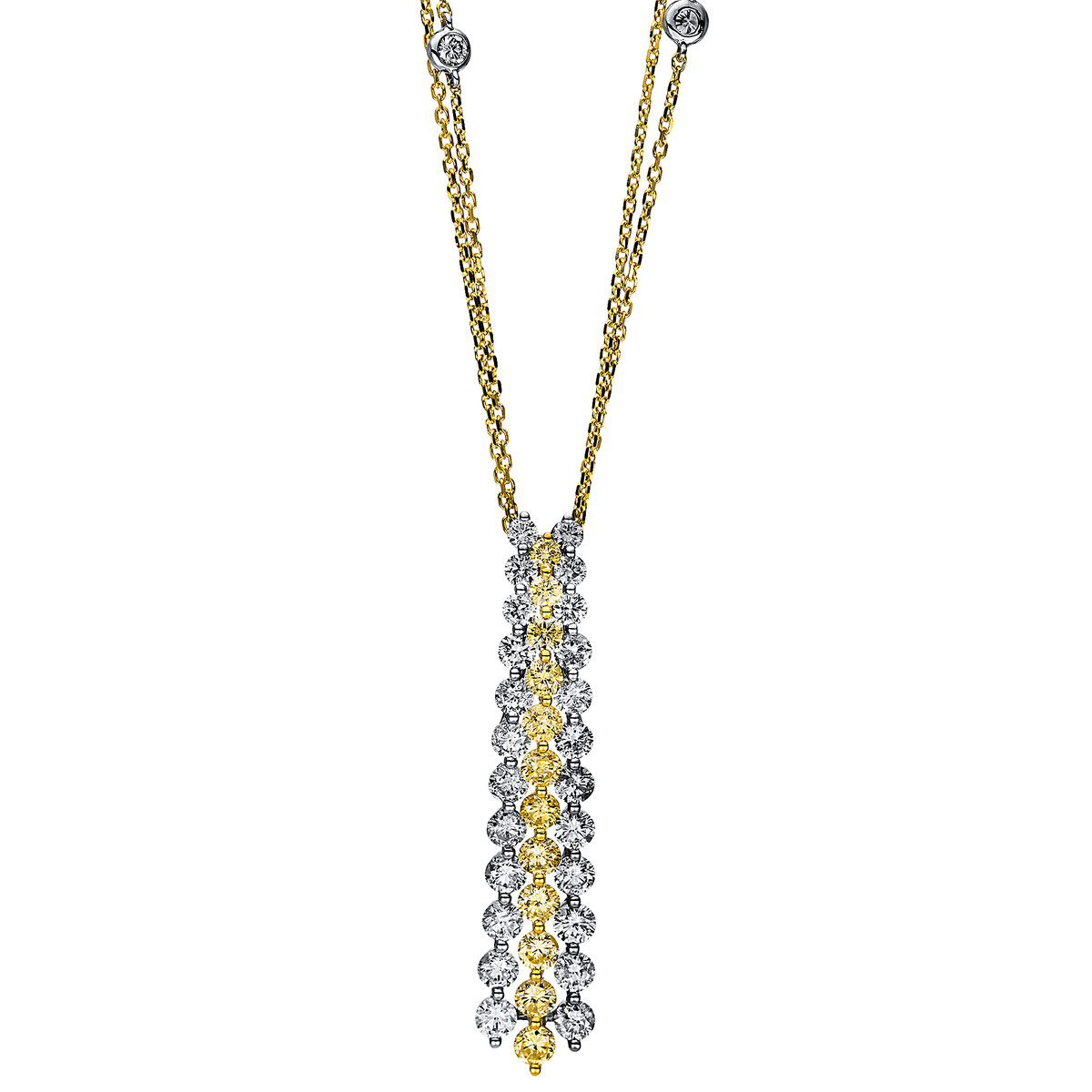 Collier 14 kt GG+WG