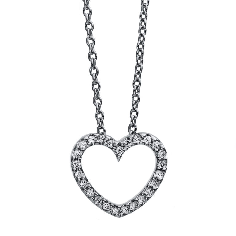 Collier 18 kt WG "Herz"