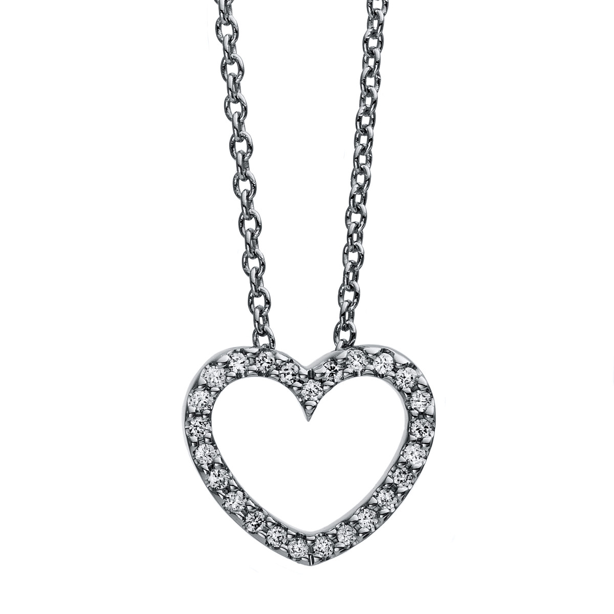 Collier 18 kt WG "Herz"