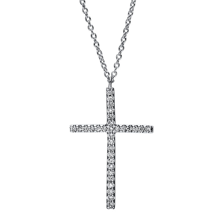 Collier 18 kt WG "Kreuz"