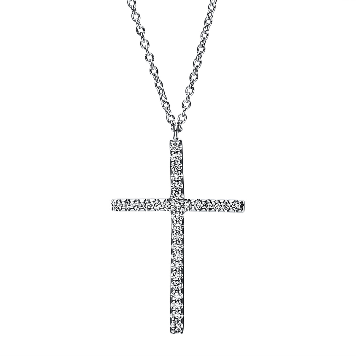 Collier 18 kt WG "Kreuz"