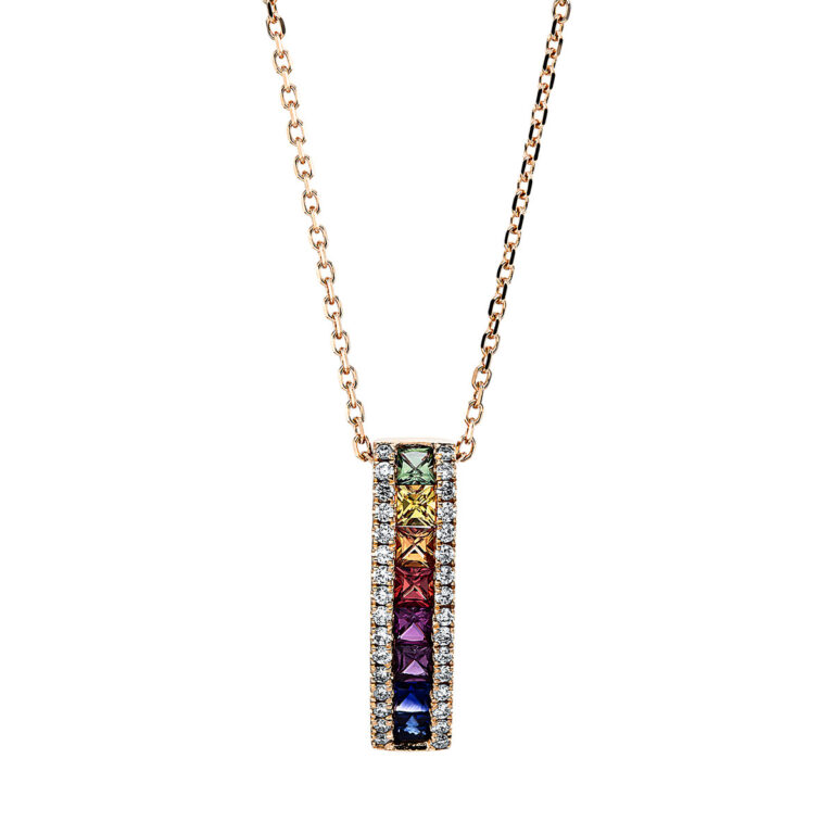 Collier 18 kt RG