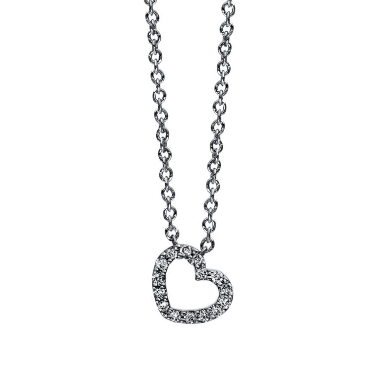 Collier 18 kt WG "Herz"