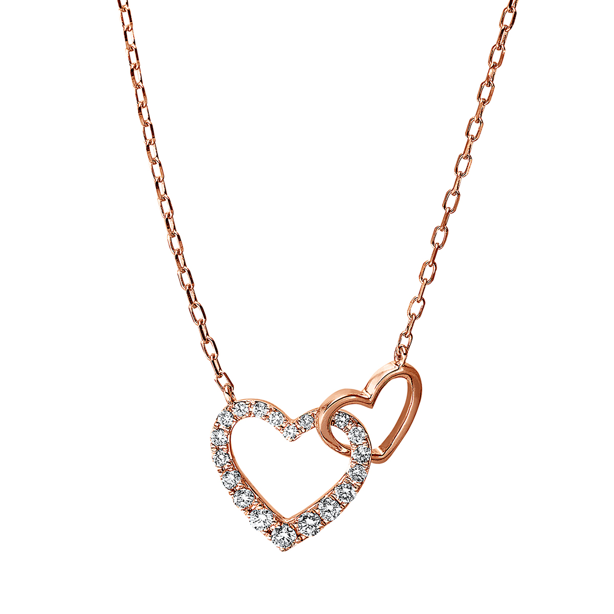 Collier 18 kt RG "Herz"