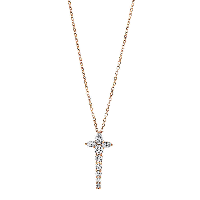 Collier 18 kt RG "Kreuz"