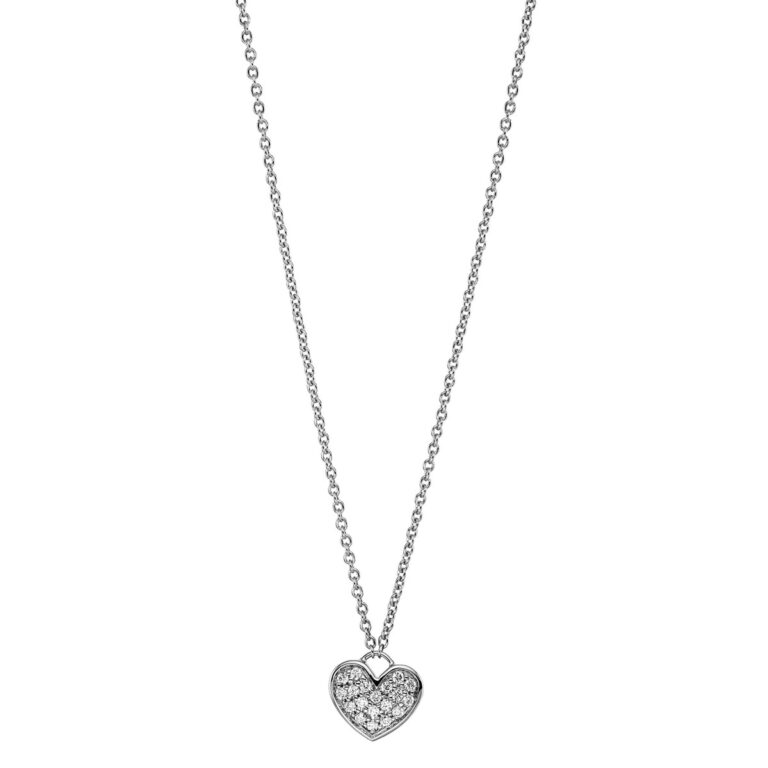 Collier 18 kt WG "Herz"