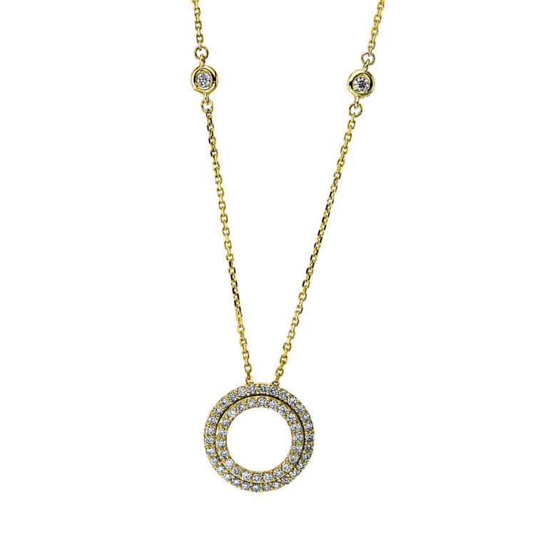 Collier 18 kt GG "Kreis"
