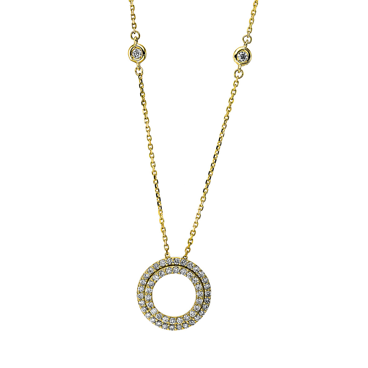 Collier 18 kt GG "Kreis"