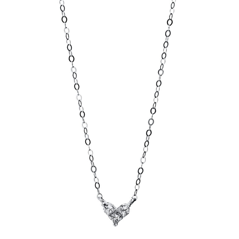 Collier 18 kt WG "Herz"